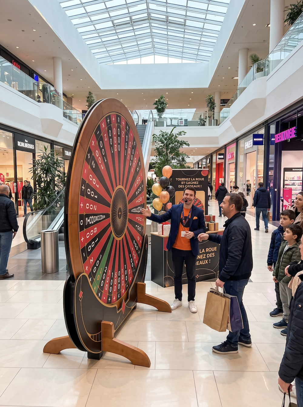 roue de la fortune animation commerciale