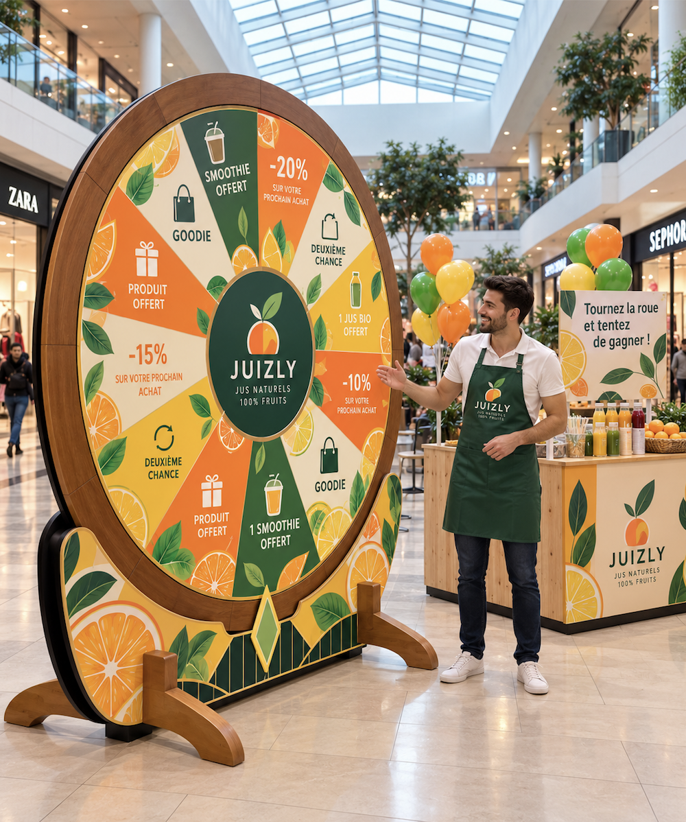 roue de la fortune animation commerciale