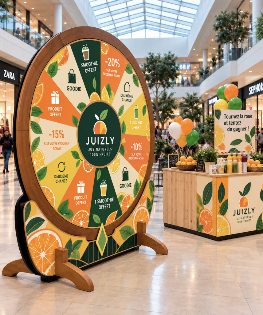 roue de la fortune animation commerciale